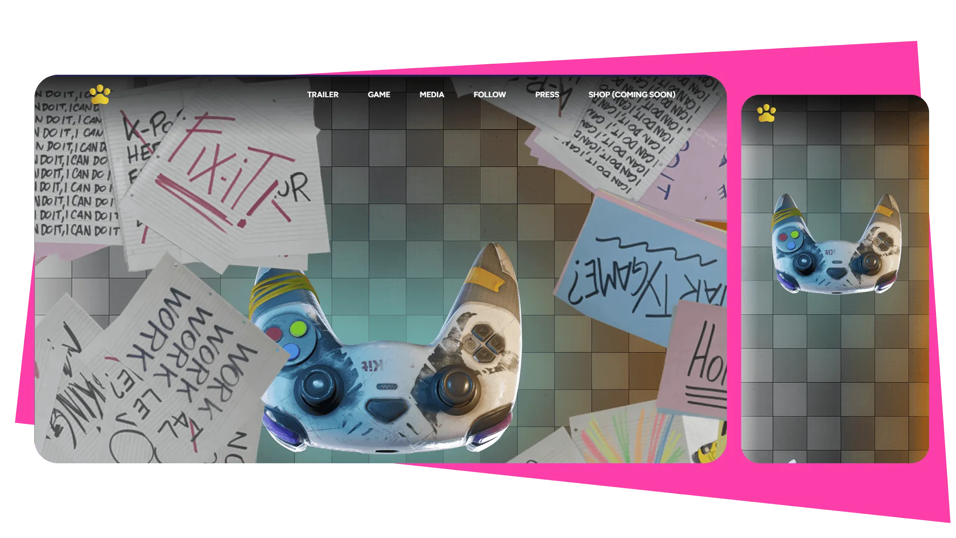 Bradley the Badger website designs